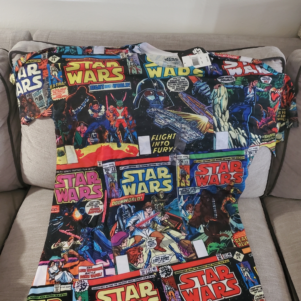 Star Wars Multicolor Comic Art Tee